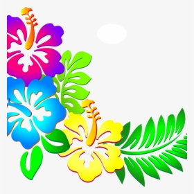 Hibiscus Border Png - Hawaiian Floral Border Png, Transparent Png, Transparent PNG