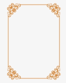 Clipart Borders And - Flower Border Black And White Simple Design, HD Png Download, Transparent PNG