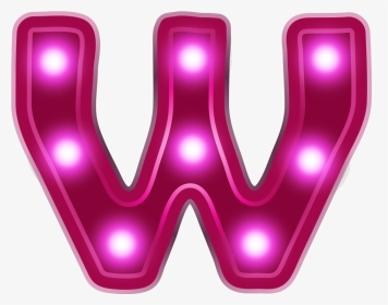 W Transparent Neon - Letter W Neon Png, Png Download, Transparent PNG
