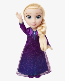 Elsa ‘into The Unknown’ 13” Doll With Light & Sound - Frozen 2 Elsa Purple Dress, HD Png Download, Transparent PNG