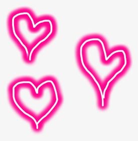 #hearts #cute #pink #aesthetic #art #neon #love #valentine - Heart, HD Png Download, Transparent PNG