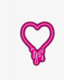 #neon #light #color #i Love You #love #heart #drops - Heart, HD Png Download, Transparent PNG