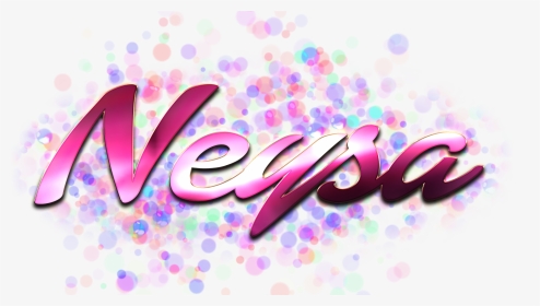 Neysa Name Logo Bokeh Png - Graphic Design, Transparent Png, Transparent PNG
