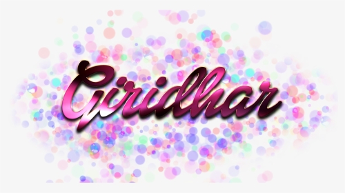 Giridhar Name Logo Bokeh Png - Simran Name, Transparent Png, Transparent PNG