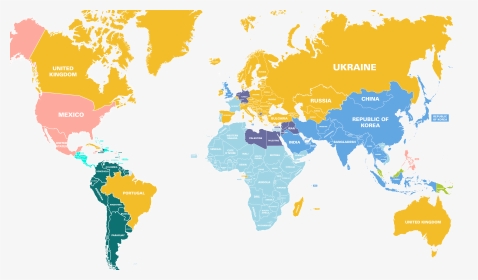 World Map 2d, HD Png Download, Transparent PNG