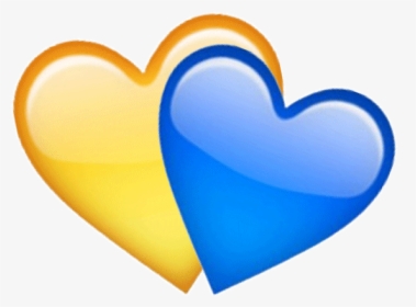 Blue And Yellow Hearts, HD Png Download, Transparent PNG