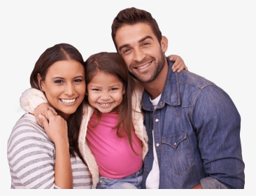 Smiling Mother Father And Daughter - Towne Square Dental, HD Png Download, Transparent PNG