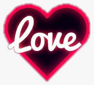 #neon #love #corazon - Heart, HD Png Download, Transparent PNG