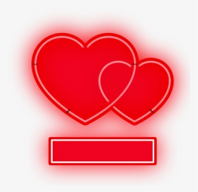 #ftestickers #love #hearts #label #neon #luminous #red - Heart, HD Png Download, Transparent PNG