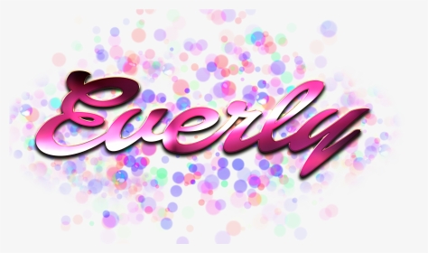 Everly Name Logo Bokeh Png, Transparent Png, Transparent PNG