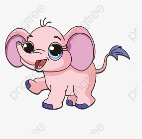 Elephant Png Baby Transparent Cartoon Format Image - Elephant Drawing Figure, Png Download, Transparent PNG