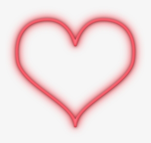 #neon #light #red #love #heart - Heart, HD Png Download, Transparent PNG
