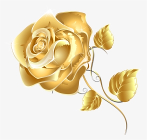 Rose Gold Flower Png - Gold Flower Floral Png, Transparent Png, Transparent PNG
