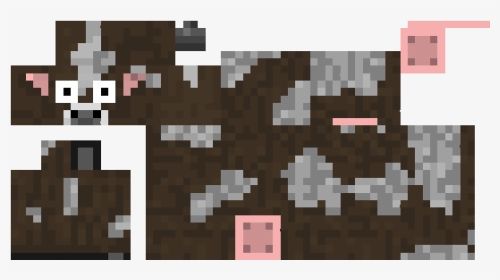 Cow Minecraft Skin Layout Png Jerusalem House - Mob Skin In Minecraft, Transparent Png, Transparent PNG