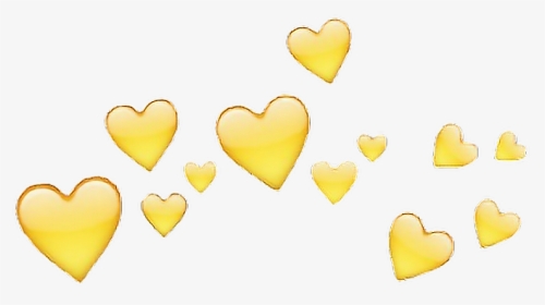 #crown #crownhearts #yellowheart #yellow #amarillo - Anthony Saunders Yellow Hearts, HD Png Download, Transparent PNG
