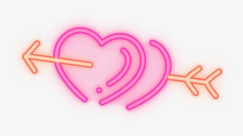 #heart #hearts #pink #love #glowing #neonlight #neon - Illustration, HD Png Download, Transparent PNG