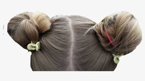 #spacebuns #buns #cute #tumblr #hair #hairstyle #people - Ponytail, HD Png Download, Transparent PNG
