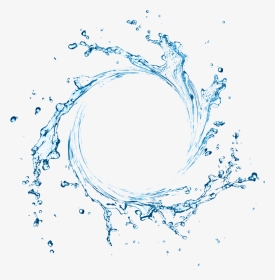 Circle Splash Png - Blue Swirling Water Splash, Transparent Png, Transparent PNG