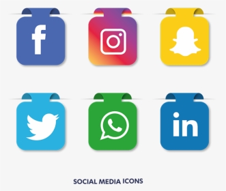 Social Media Icons Set - Social Media Icon Vector Png, Transparent Png, Transparent PNG
