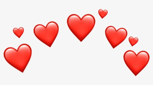 Red Heart Crown Sticker - Heart, HD Png Download, Transparent PNG