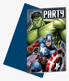 Comic Book Invitation Card Avengers, HD Png Download, Transparent PNG