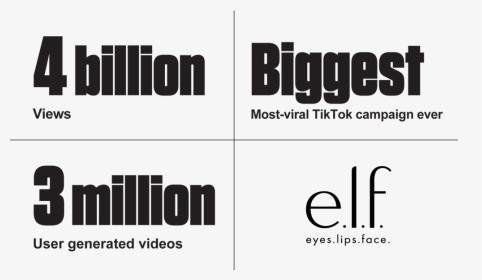 Elf Eyeslipsface Tiktok Campaign Results - Parallel, HD Png Download, Transparent PNG