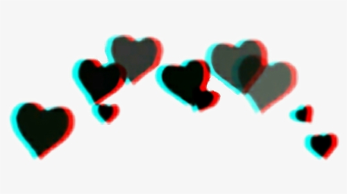 #glitch #glitchhearts  #scglitchy #glitchy #tiktok - Transparent Heart Crown Filter, HD Png Download, Transparent PNG