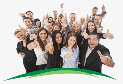 Funded People - Thumbs Up Group Png, Transparent Png, Transparent PNG