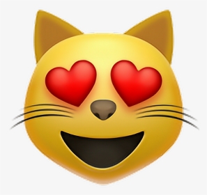 Transparent Cat Heart Eyes Emoji, HD Png Download, Transparent PNG