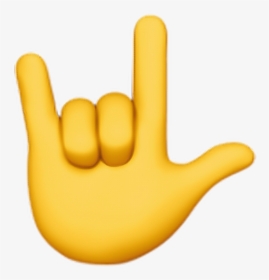 Transparent Cuernos Png - Hand Sign Emoji, Png Download, Transparent PNG
