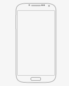 Samsung Drawing Wireframe - Smartphone, HD Png Download, Transparent PNG
