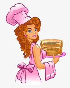 Cooking Chef Cartoon Girl, HD Png Download, Transparent PNG