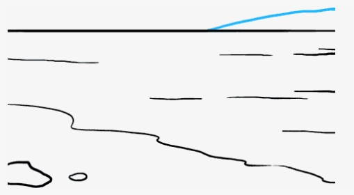 How To Draw Ocean - Line Art, HD Png Download, Transparent PNG