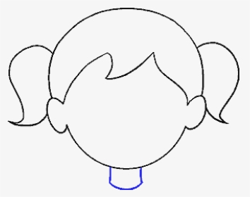 How To Draw Cartoon Girl - Drawing, HD Png Download , Transparent Png Image  - PNGitem