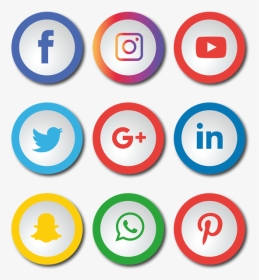 Logo Whatsapp Instagram Facebook Png, Transparent Png, Transparent PNG