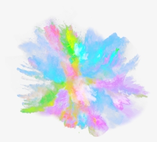 #explosion #dust #glitter #splatter #overlay #ftestickers - Color Powder Explosion Png Free, Transparent Png, Transparent PNG