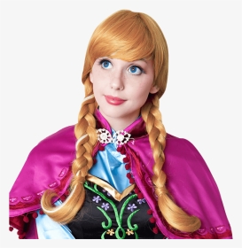 Frozen Inspired Anna Cosplay Wig - Disney Princess Anna Makeup, HD Png Download, Transparent PNG