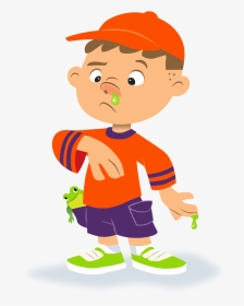 Snotty Boy Png - Picking Your Nose Clipart, Transparent Png, Transparent PNG