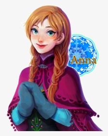 Anna Frozen Anna 作者 - Cartoon, HD Png Download, Transparent PNG