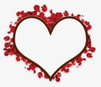 #love #heart #rose #petals #chocolate #romantic #frame, HD Png Download, Transparent PNG
