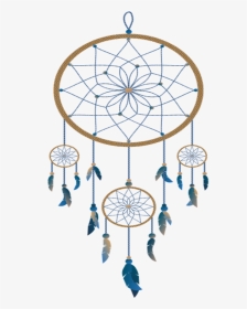 #mq #dreamcatcher #feather #feathers #blue - Dream Catcher Meaning, HD Png Download, Transparent PNG