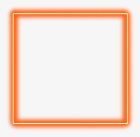 #neon #square #freetoedit #frame #orange #border #geometric - Orange Frame Transparent, HD Png Download, Transparent PNG