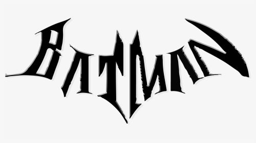 Nightwing Name Logo Png - Batman Name Black And White, Transparent Png, Transparent PNG