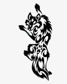#wolf #tattoo #daddy #daddybrad80 #daddybrad - Tribal Wolf Tattoo Designs, HD Png Download, Transparent PNG