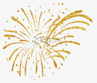 Free Png Gold Fireworks Png Png Image With Transparent - New Years Fireworks Clipart, Png Download, Transparent PNG