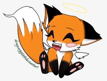 Colored Drawing Cute - Cute Fox Animated, HD Png Download , Transparent Png  Image - PNGitem