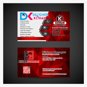 Red Business Card Design, HD Png Download, Transparent PNG