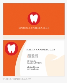 Dentist Business Card Do Your Own Cards - Graphic Design, HD Png Download, Transparent PNG