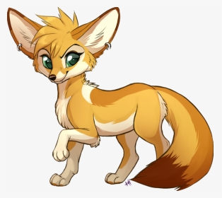 Clipart Royalty Free Collection Of Chibi - Anime Fennec Fox Drawing, HD Png Download, Transparent PNG