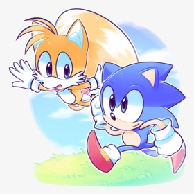Sonic Y Tails Fan Art, HD Png Download, Transparent PNG